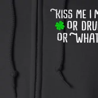 Funny Kiss Me Im Irish Full Zip Hoodie