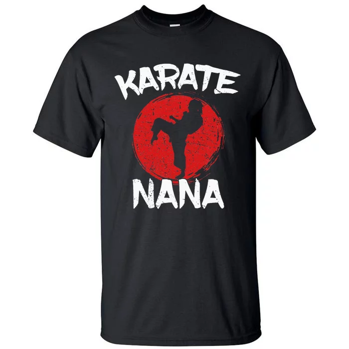 Funny Karate Nana Martial Arts Grandma Ponytail Tall T-Shirt