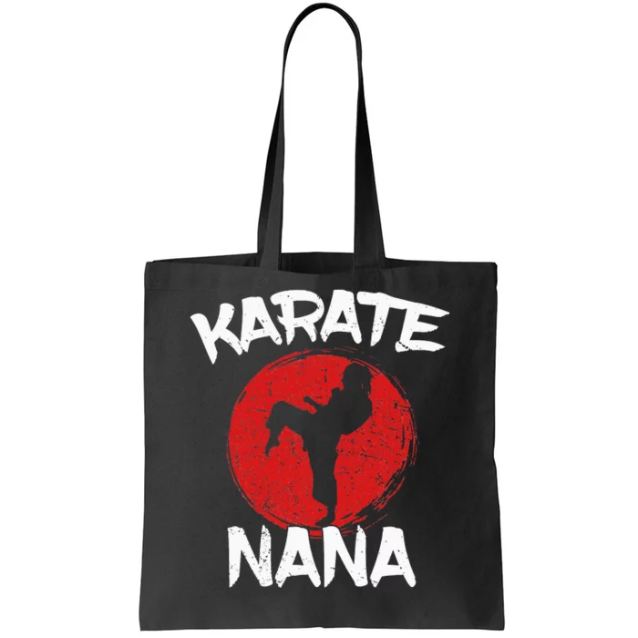 Funny Karate Nana Martial Arts Grandma Ponytail Tote Bag