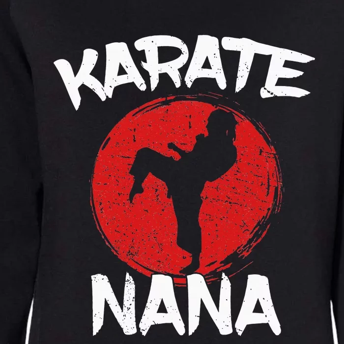 Funny Karate Nana Martial Arts Grandma Ponytail Womens California Wash Sweatshirt