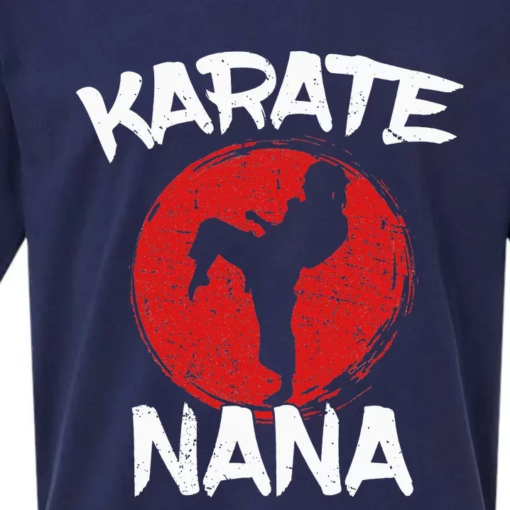 Funny Karate Nana Martial Arts Grandma Ponytail Sueded Cloud Jersey T-Shirt