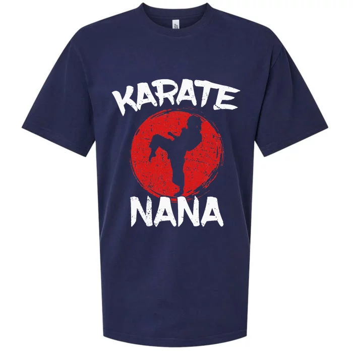 Funny Karate Nana Martial Arts Grandma Ponytail Sueded Cloud Jersey T-Shirt