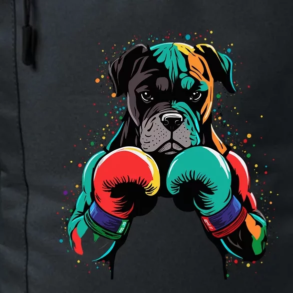 Funny Kickboxing Or Boxing Boxer Dog Daily Commute Backpack