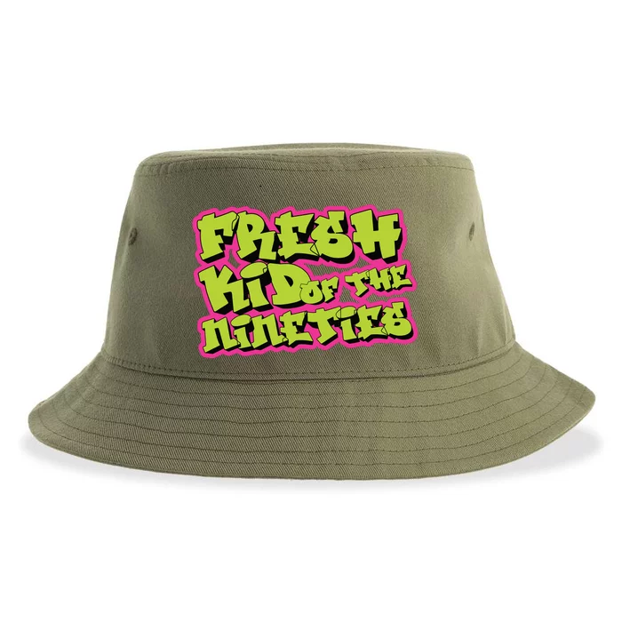 Fresh Kid_ Of The Nineties 90s Nostalgia Sustainable Bucket Hat