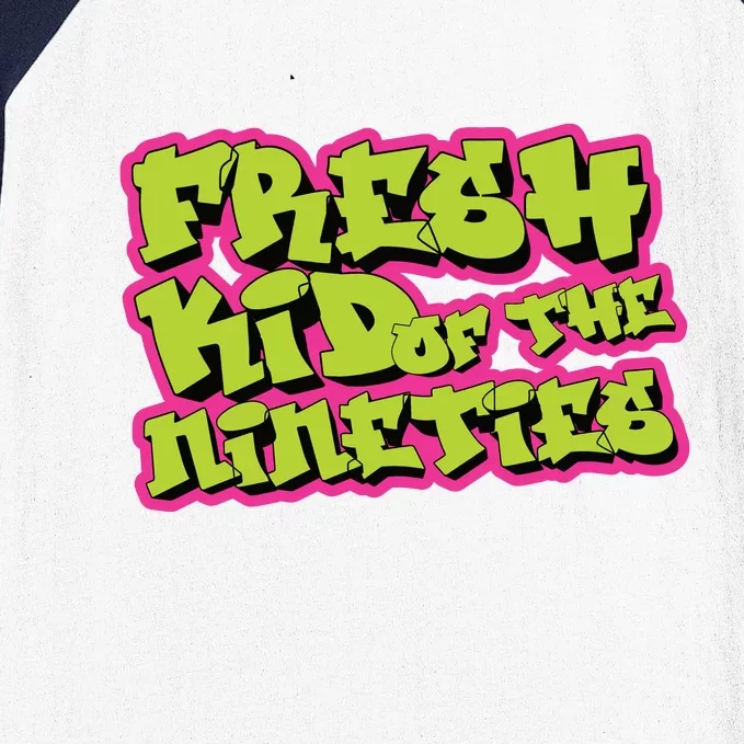 Fresh Kid_ Of The Nineties 90s Nostalgia Baseball Sleeve Shirt