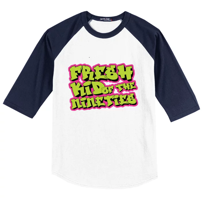 Fresh Kid_ Of The Nineties 90s Nostalgia Baseball Sleeve Shirt