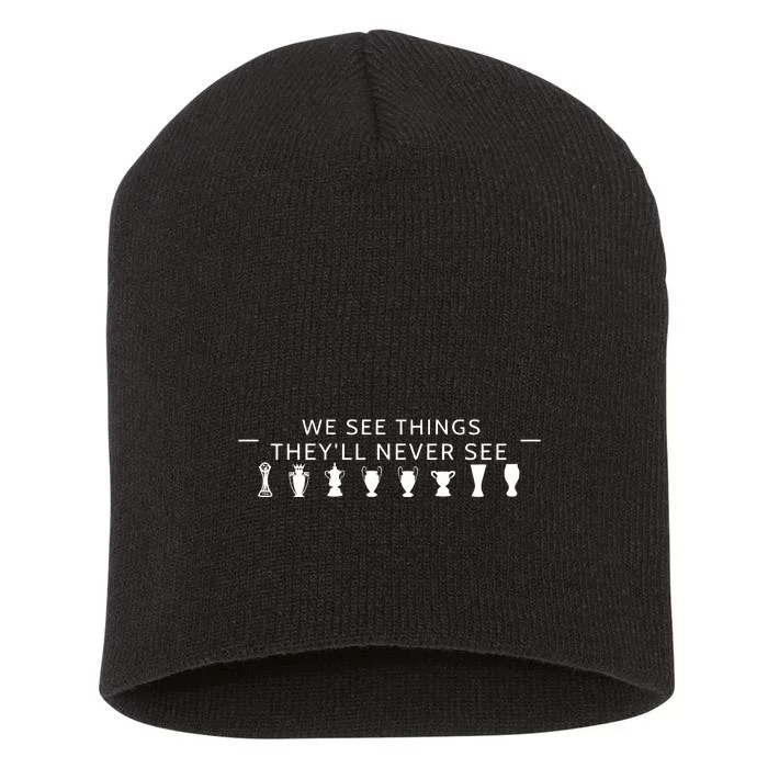 Frank Khalid Obe We See Things TheyLl Never See Short Acrylic Beanie