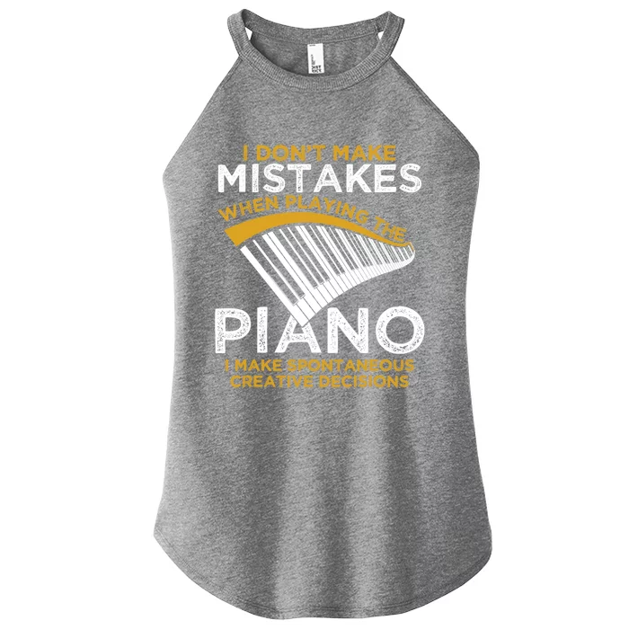 Funny Keyboard Pianist Gifts Funny Music Musician Piano Gift Women’s Perfect Tri Rocker Tank