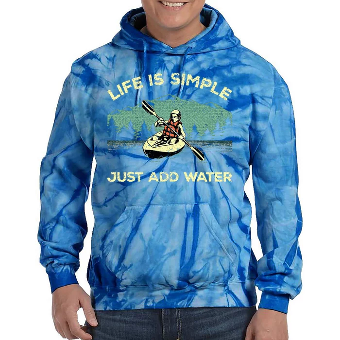 Funny Kayaking Paddling Canoeing Lover Tie Dye Hoodie