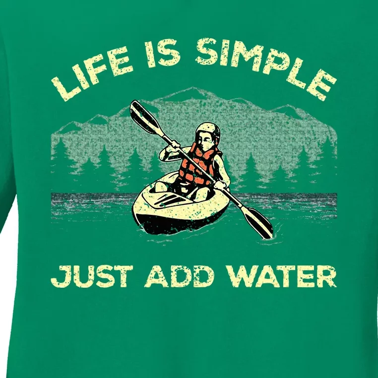 Funny Kayaking Paddling Canoeing Lover Ladies Long Sleeve Shirt