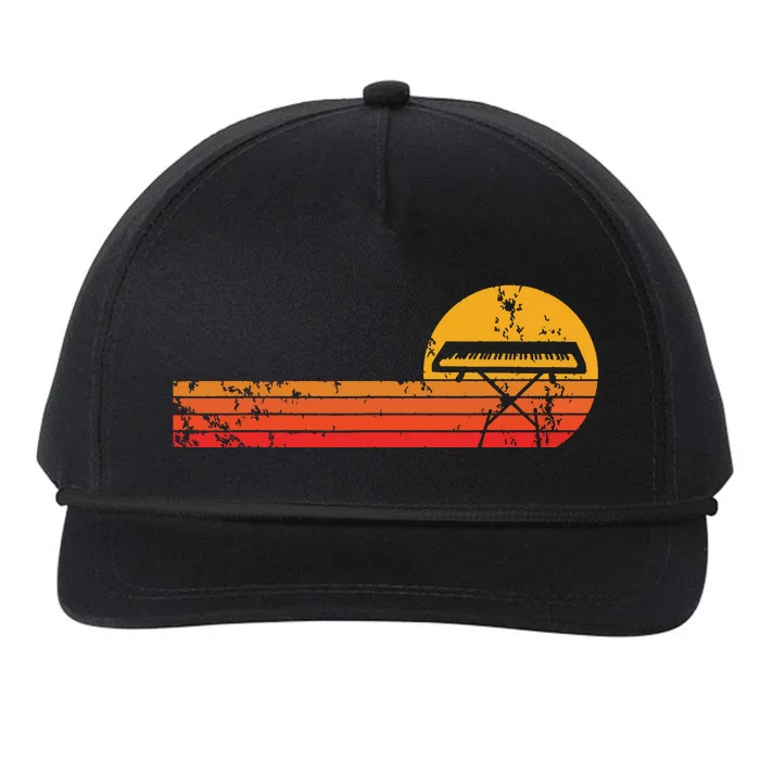 Funny Keyboard Piano Player Musician Classical Music Retro Snapback Five-Panel Rope Hat