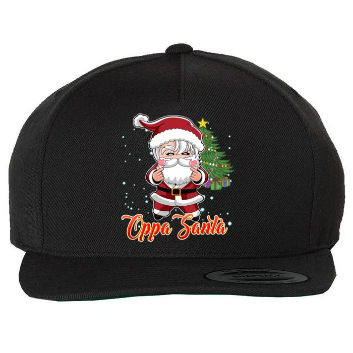 Funny K Pop Christmas K Pop Santa Gift Wool Snapback Cap