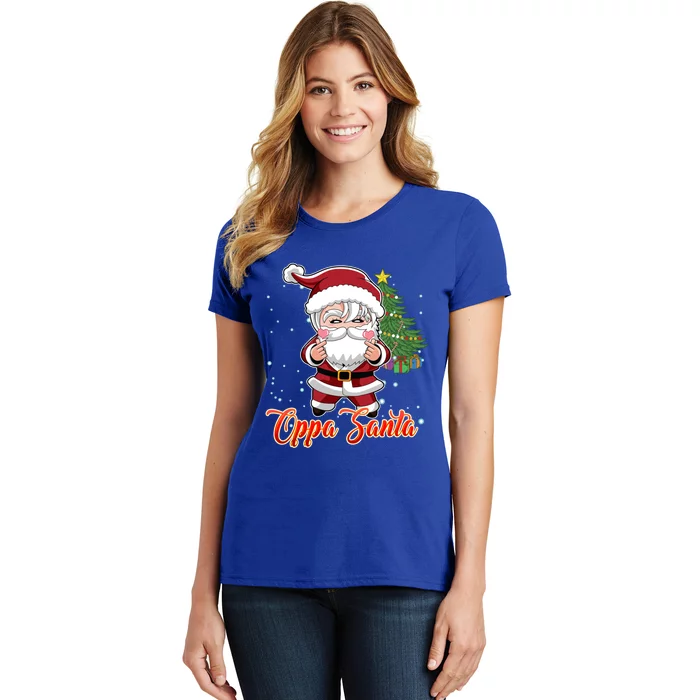 Funny K Pop Christmas K Pop Santa Gift Women's T-Shirt