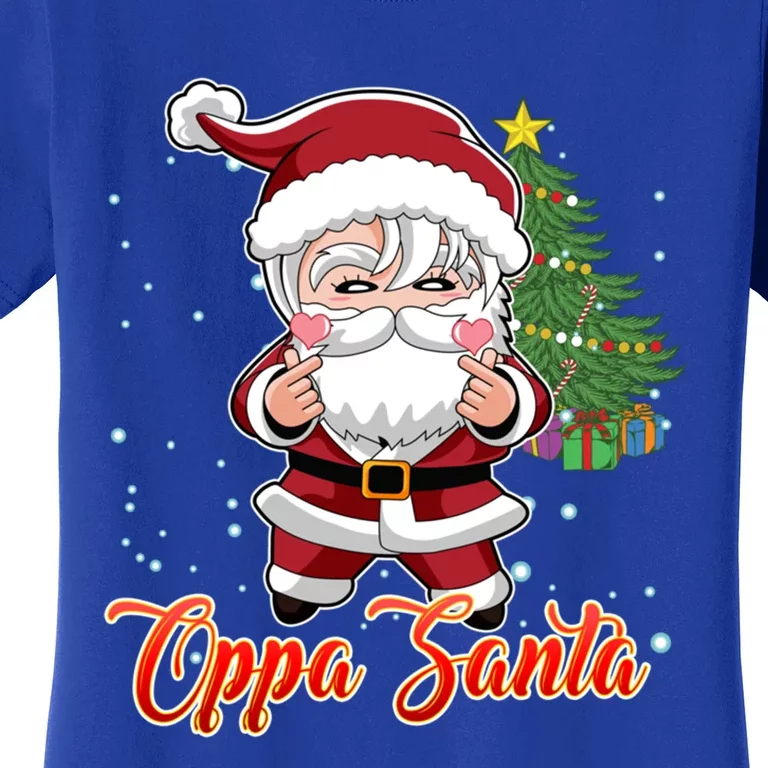 Funny K Pop Christmas K Pop Santa Gift Women's T-Shirt