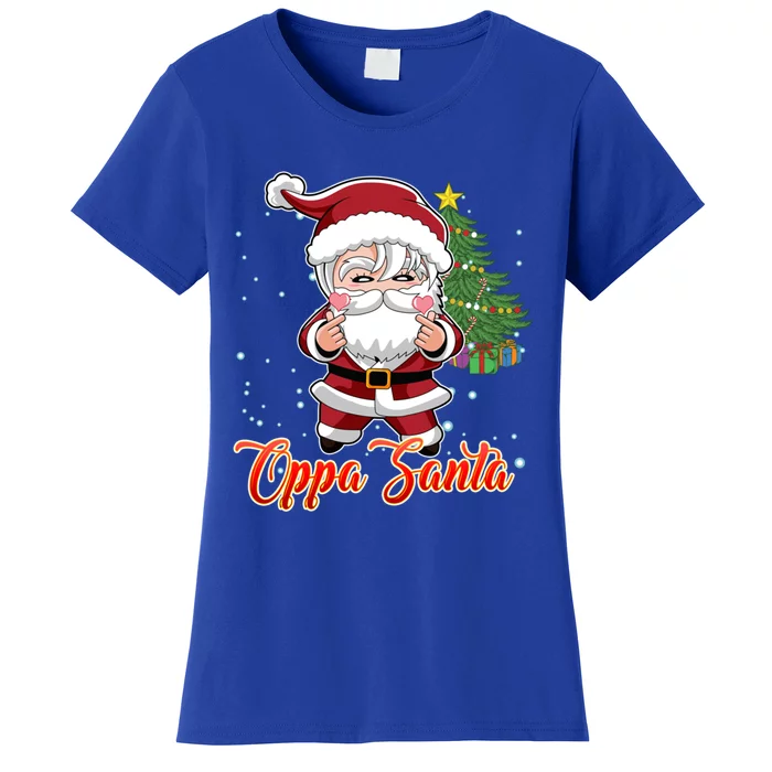 Funny K Pop Christmas K Pop Santa Gift Women's T-Shirt