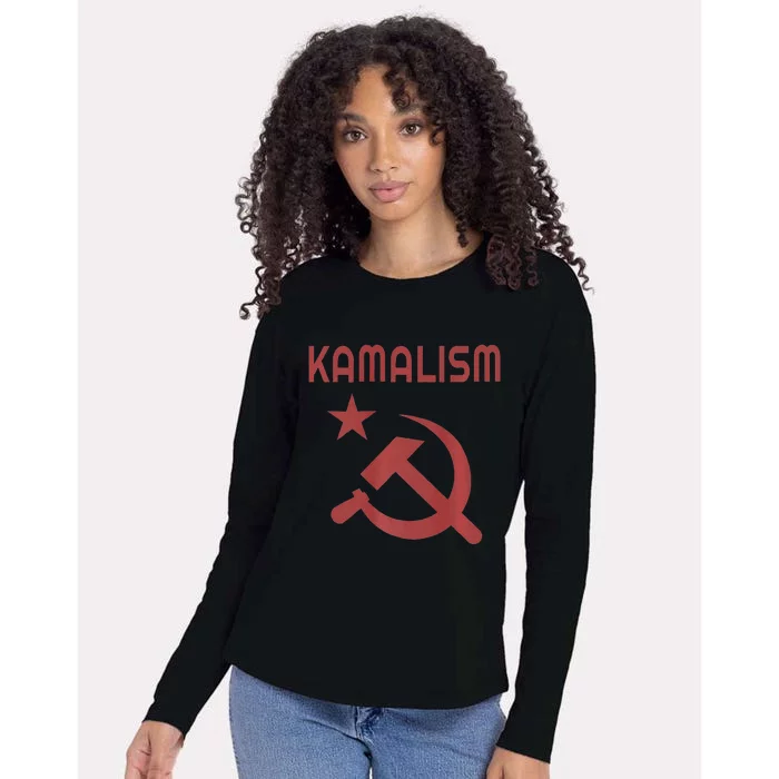 Funny Kamalism Pun Premium Womens Cotton Relaxed Long Sleeve T-Shirt