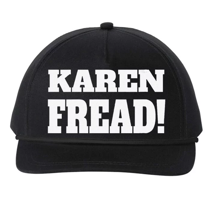 Free Karen Read Fread Karen Read Snapback Five-Panel Rope Hat