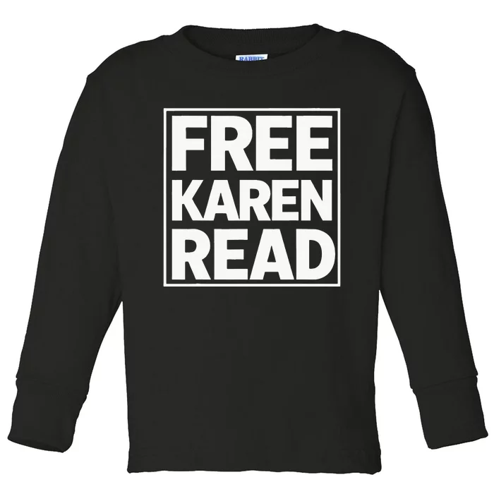 Free Karen Read Toddler Long Sleeve Shirt