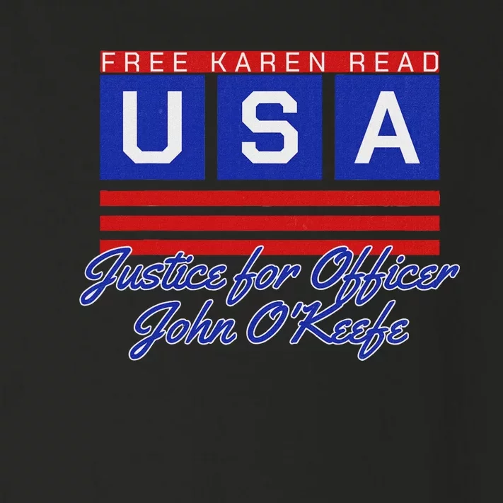 Free Karen Read Justice For Officer John OKeefe Usa America Toddler Long Sleeve Shirt