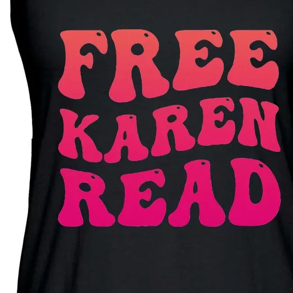 Free Karen Retro Groovy Funny Design Ladies Essential Flowy Tank