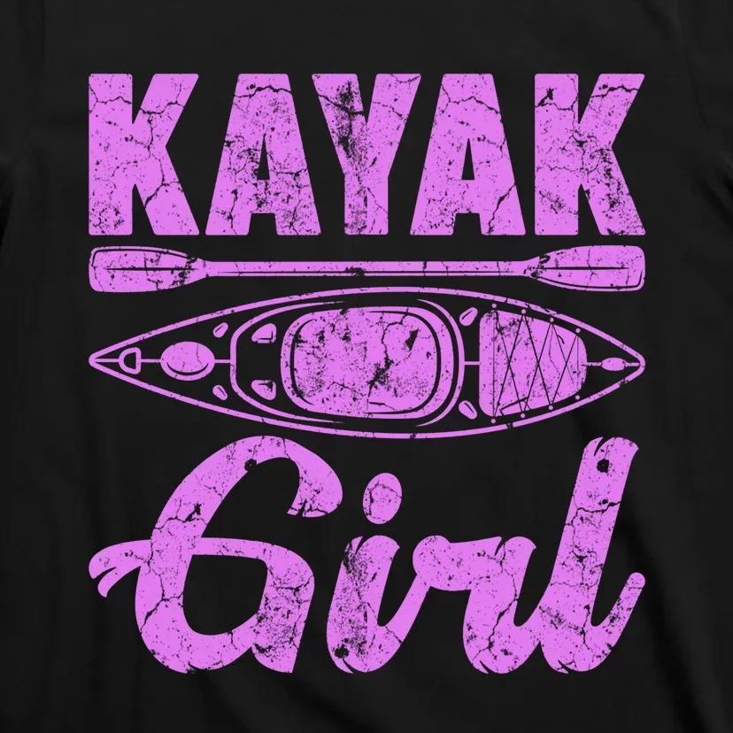 Funny Kayak Retro Distressed Kayaking Kayak Gift T-Shirt