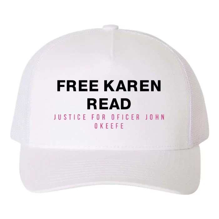 Free Karen Read Justice For Officer John OKeefe Yupoong Adult 5-Panel Trucker Hat