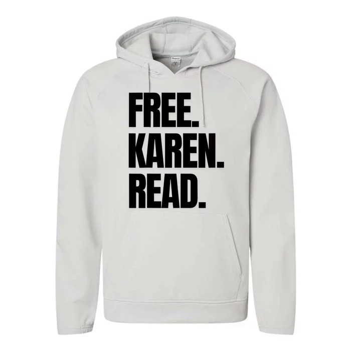 Free Karen Read Performance Fleece Hoodie