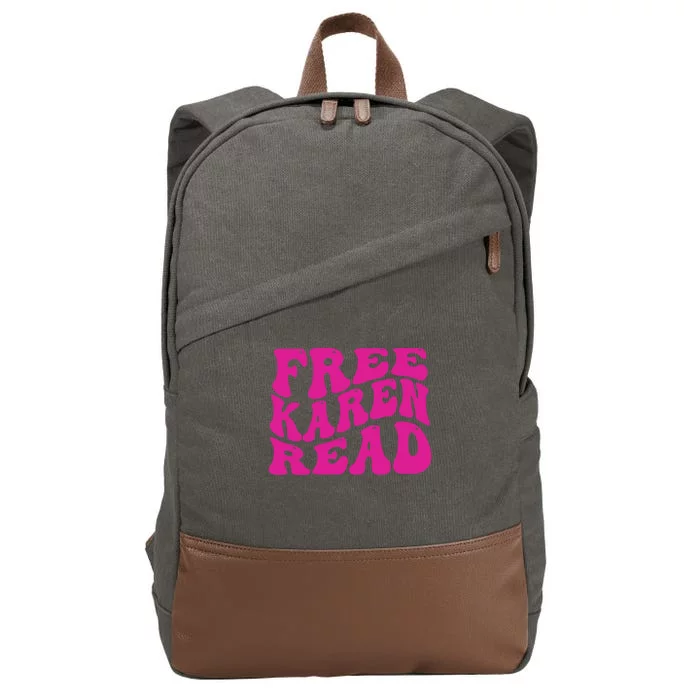 Free Karen Read Cotton Canvas Backpack