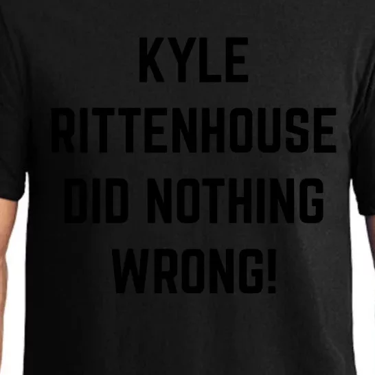 Free Kyle Rittenhouse Kyle Rittenhouse Did Nothing Wrong Pajama Set