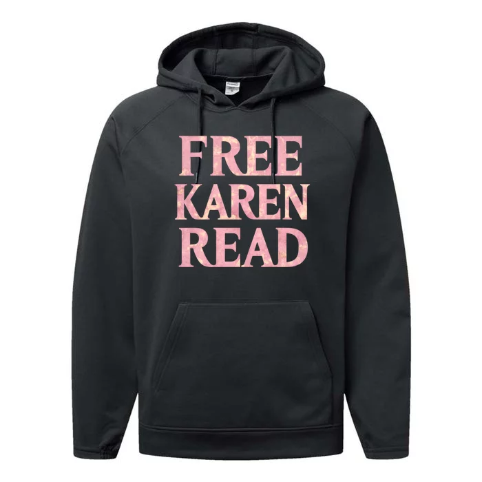 Free Karen Read Support Karen Read Performance Fleece Hoodie