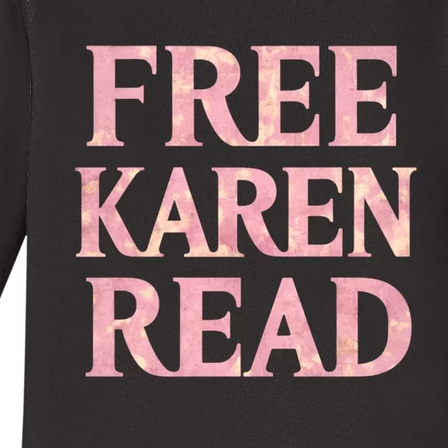 Free Karen Read Support Karen Read Baby Long Sleeve Bodysuit