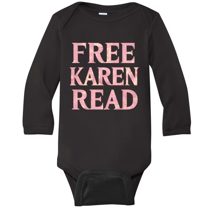 Free Karen Read Support Karen Read Baby Long Sleeve Bodysuit