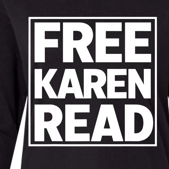 Free Karen Read Womens Cotton Relaxed Long Sleeve T-Shirt