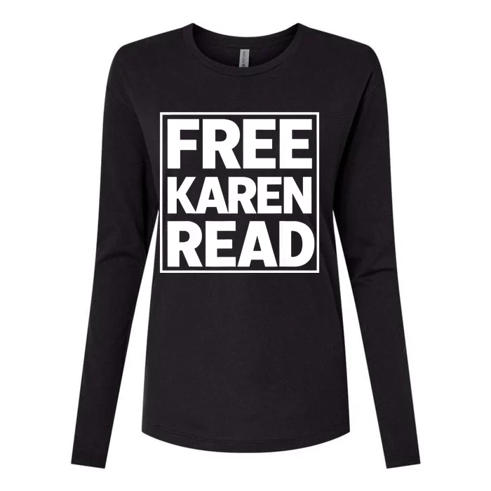 Free Karen Read Womens Cotton Relaxed Long Sleeve T-Shirt