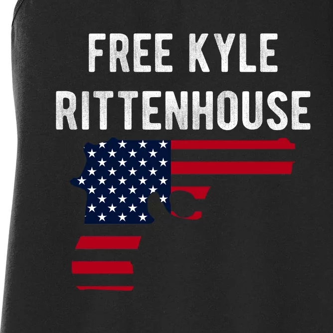 Free Kyle Rittenhouse Women's Racerback Tank