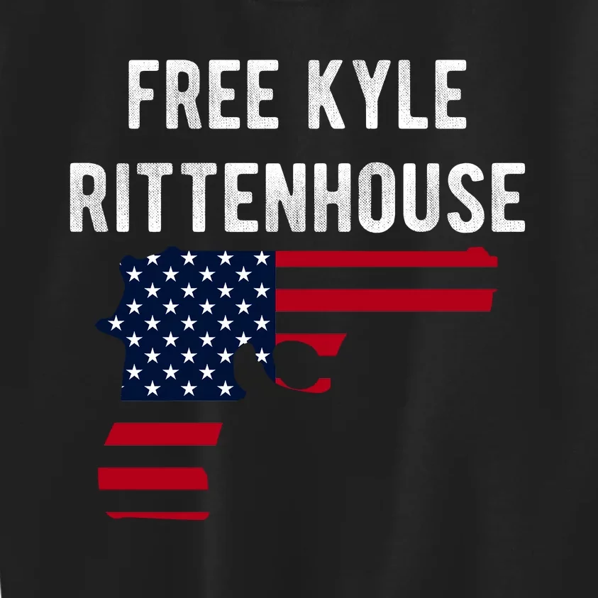 Free Kyle Rittenhouse Kids Sweatshirt