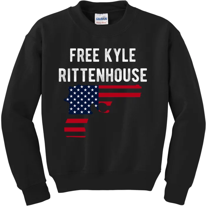 Free Kyle Rittenhouse Kids Sweatshirt