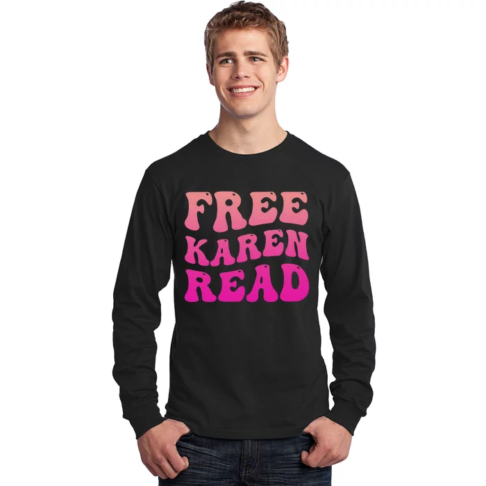 Free Karen Retro Groovy Funny Design Long Sleeve Shirt