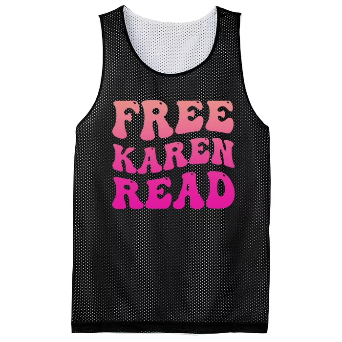 Free Karen Retro Groovy Funny Design Mesh Reversible Basketball Jersey Tank