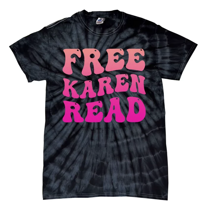 Free Karen Retro Groovy Funny Design Tie-Dye T-Shirt