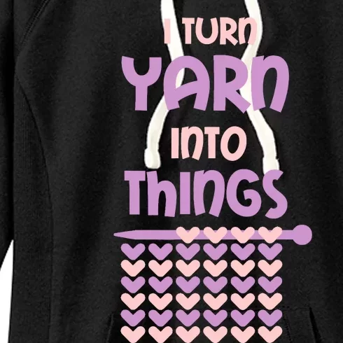 Funny Knitting Retirement Crochet Yarn Women's Fleece Hoodie