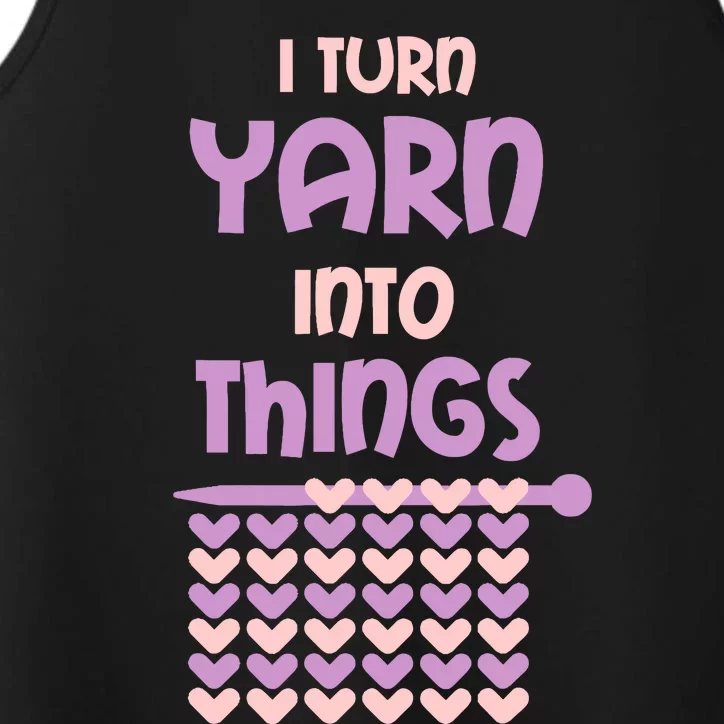 Funny Knitting Retirement Crochet Yarn Performance Tank