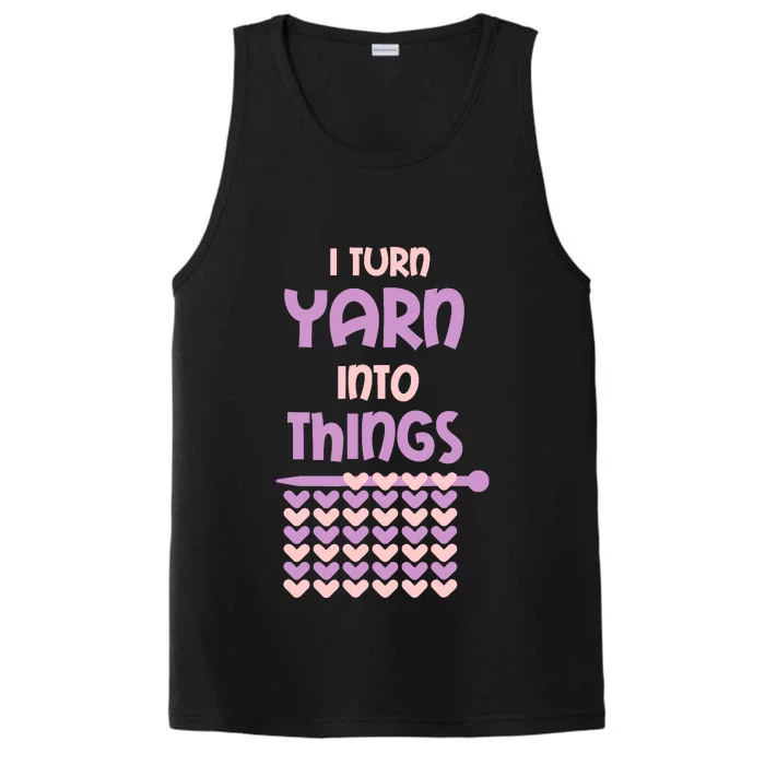 Funny Knitting Retirement Crochet Yarn Performance Tank