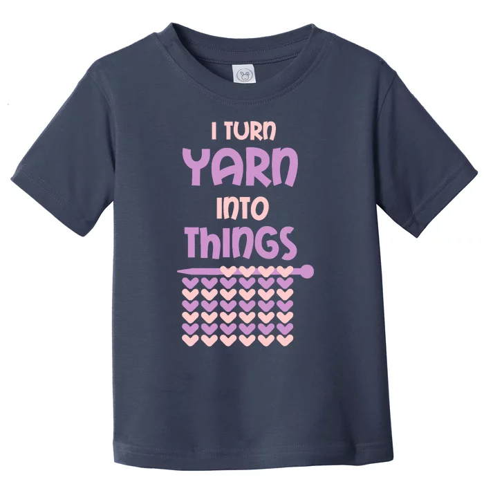 Funny Knitting Retirement Crochet Yarn Toddler T-Shirt