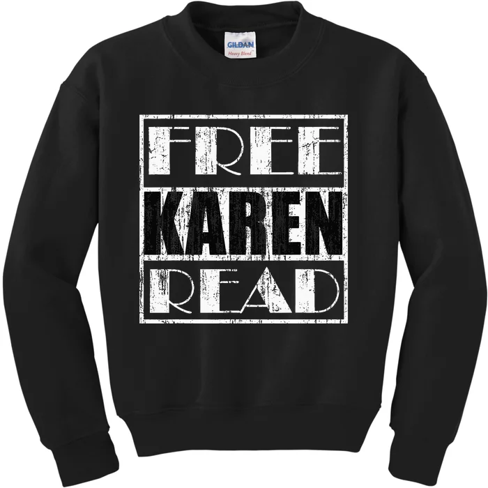 Free Karen Read Humor Kids Sweatshirt