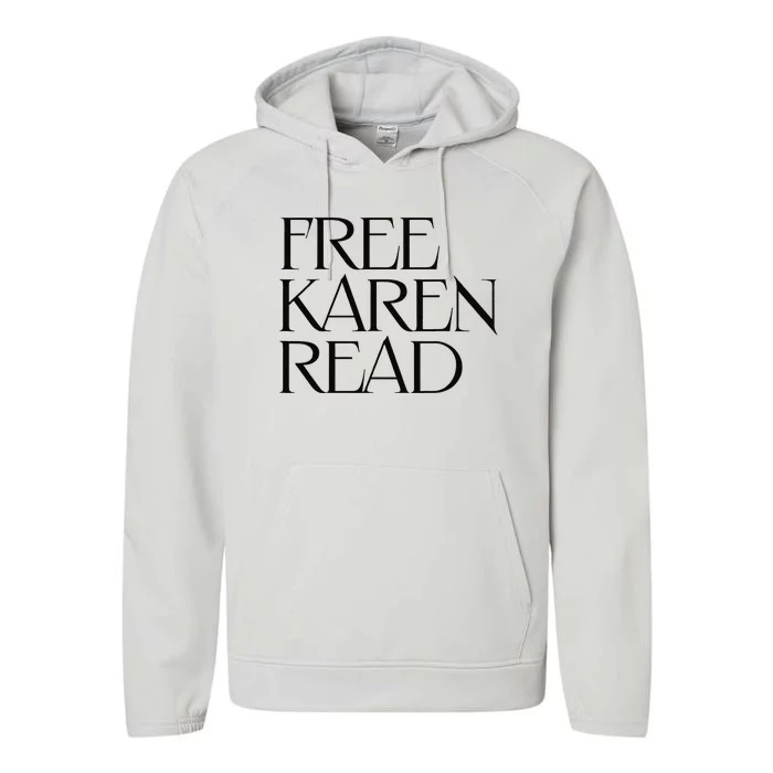 Free Karen Read Performance Fleece Hoodie