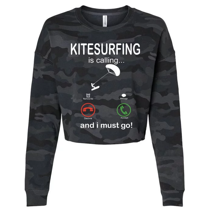 Funny Kitesurfing Shirts Kite Surfer Gift Kiteboarding Kite Cropped Pullover Crew