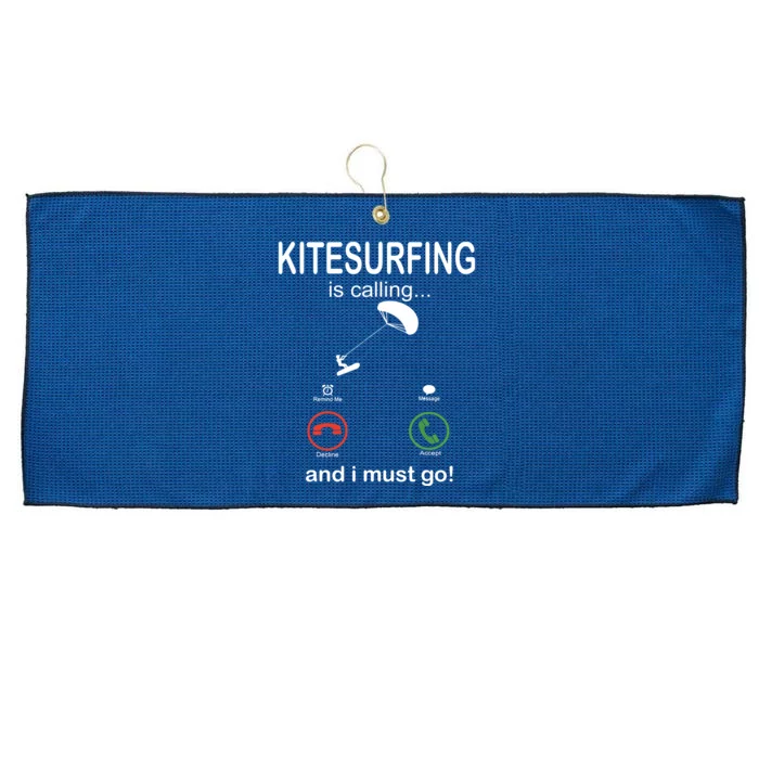 Funny Kitesurfing Shirts Kite Surfer Gift Kiteboarding Kite Large Microfiber Waffle Golf Towel