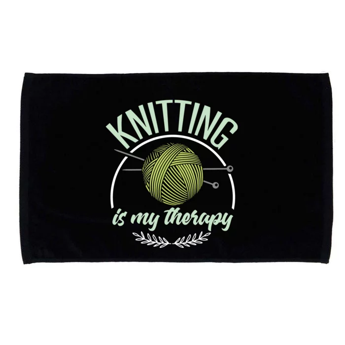 Funny Knitting Shirts Joke Knitter Quote I Love Knitting Microfiber Hand Towel