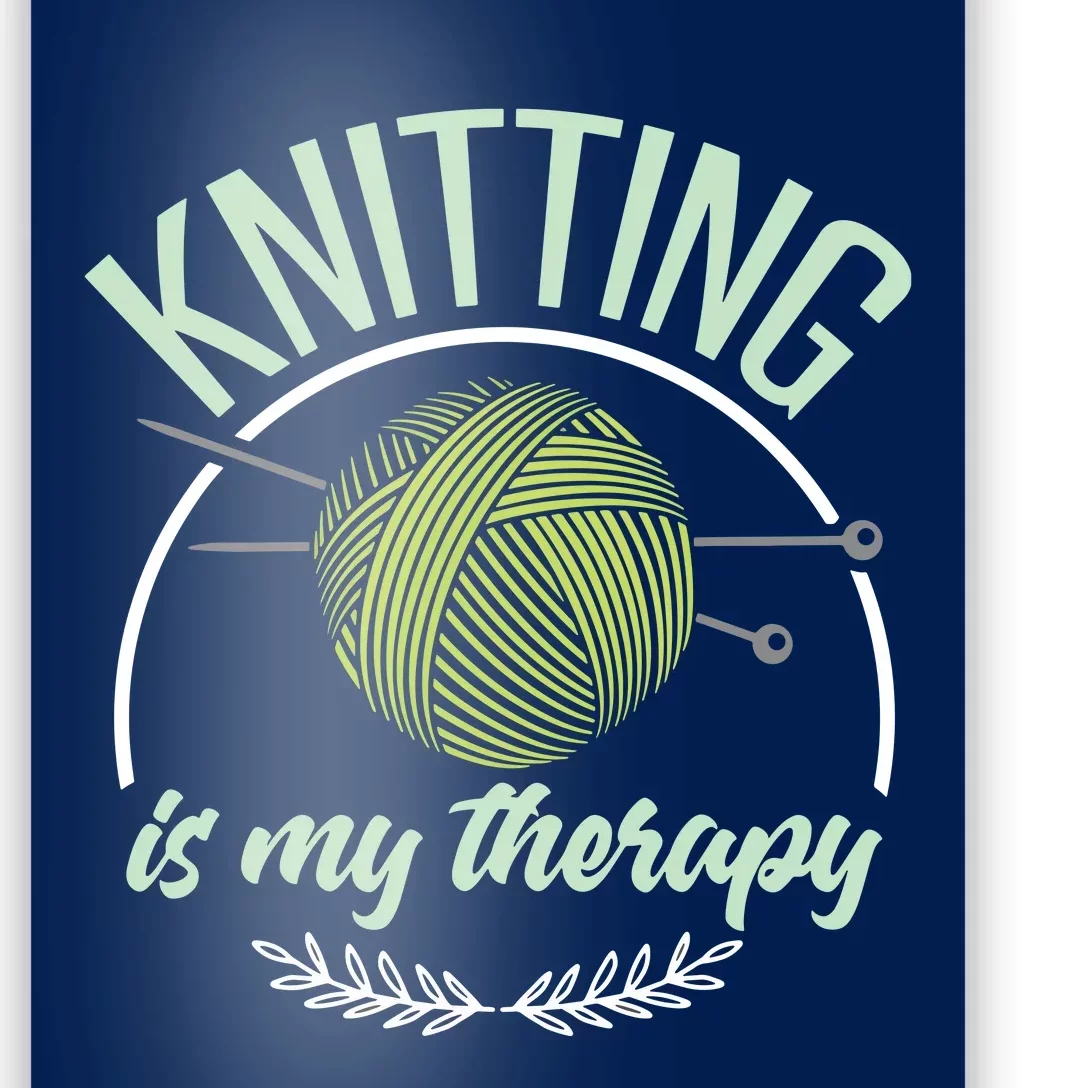 Funny Knitting Shirts Joke Knitter Quote I Love Knitting Poster